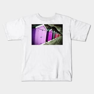 Bournemouth Beach Huts Dorset England UK Kids T-Shirt